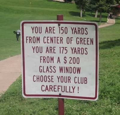 You are 150 yards from the center of green