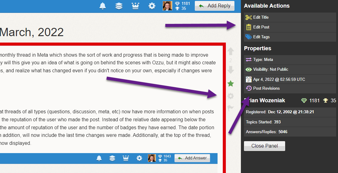 How to access moderator panel