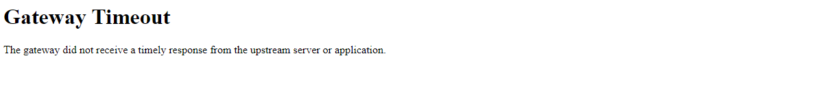 Gateway Timeout after proxy fails with PHP-FPM