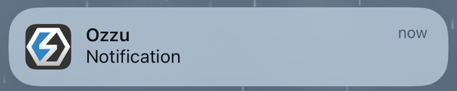 Ozzu Notification