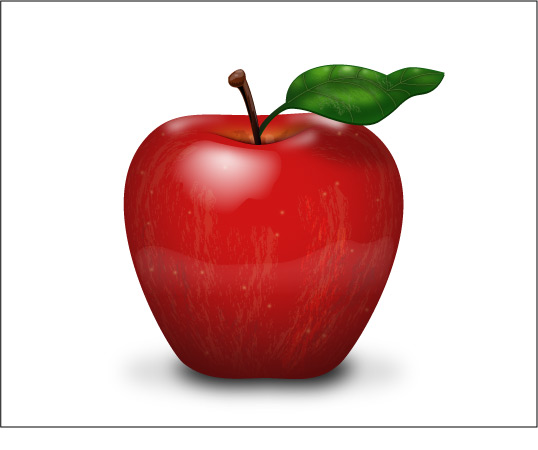 Updated leaf on apple