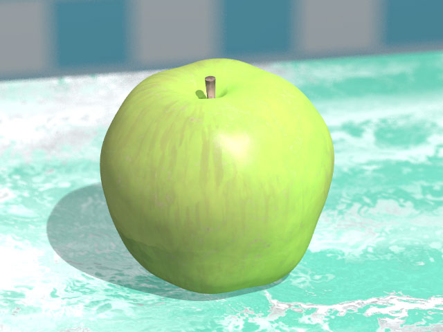 POVRay Green Apple