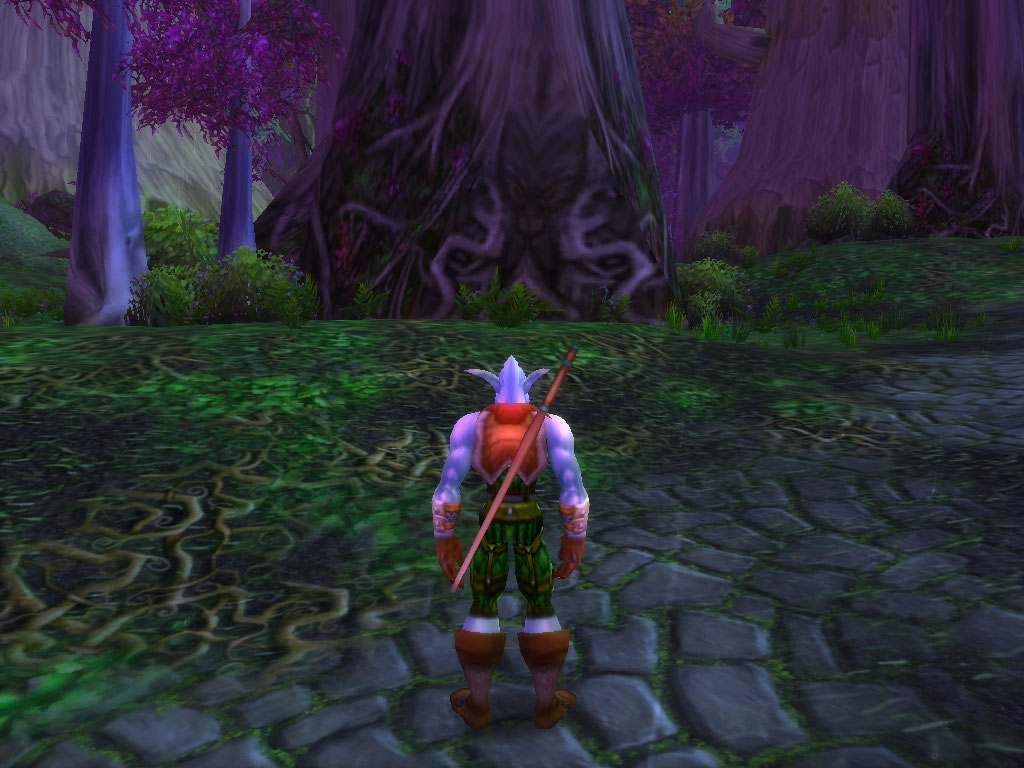 World of Warcraft face in tree