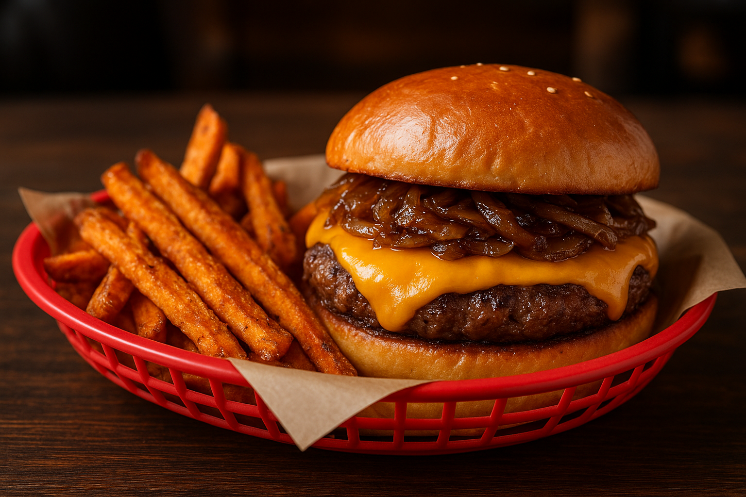 Second of three AI generated smash burgers