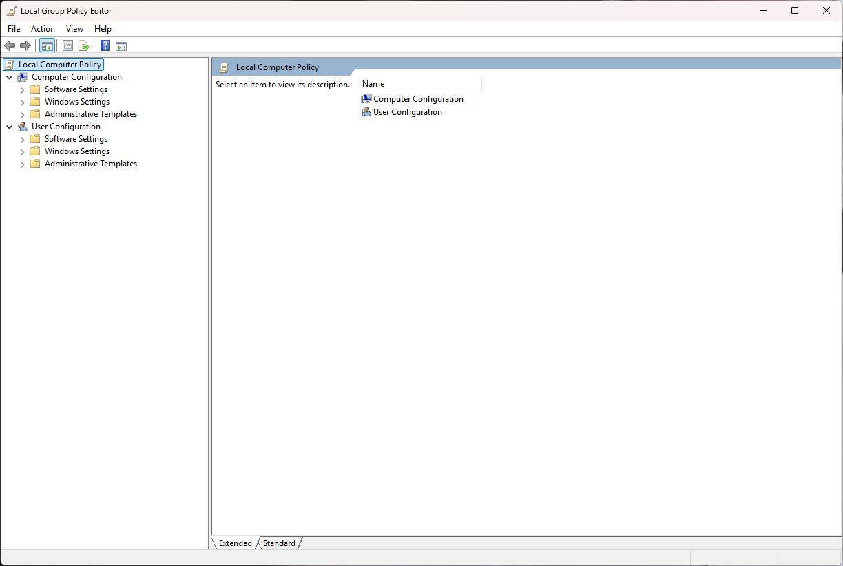 Group Policy Editor